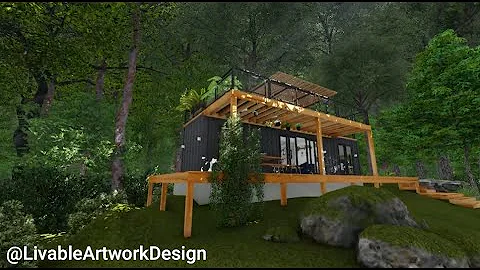 CONTAINER HOUSE DESIGN IDEA / TINY HOME IDEA / LUMION ANIMATION