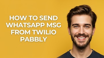How to Send Whatsapp Msg From Twilio Pabbly - GUIDE!