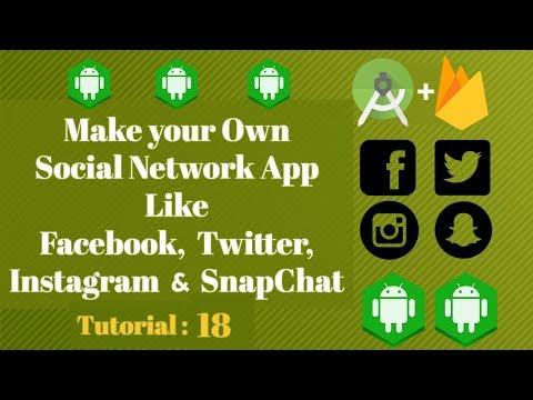 Firebase Social Network App - Android Studio Tutorial 18 - App Bar Layout - Toolbar Back Button