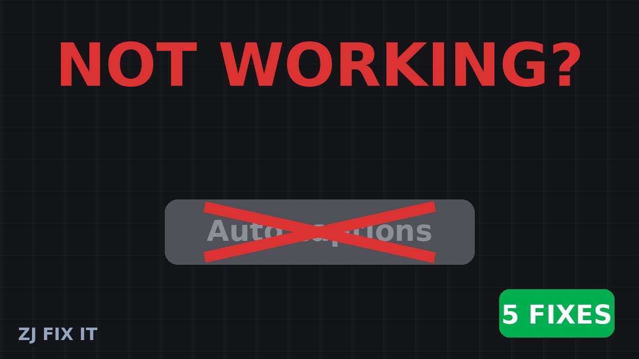 CapCut Auto Captions Not Working? 5 Fixes (2026) - YouTube