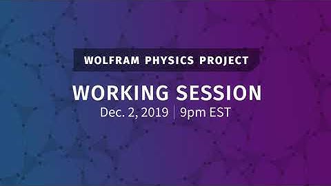 Wolfram Physics Project: Working Session Monday, Dec. 2, 2019 [Manifolds]