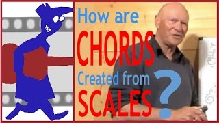 How are chords created from scales?