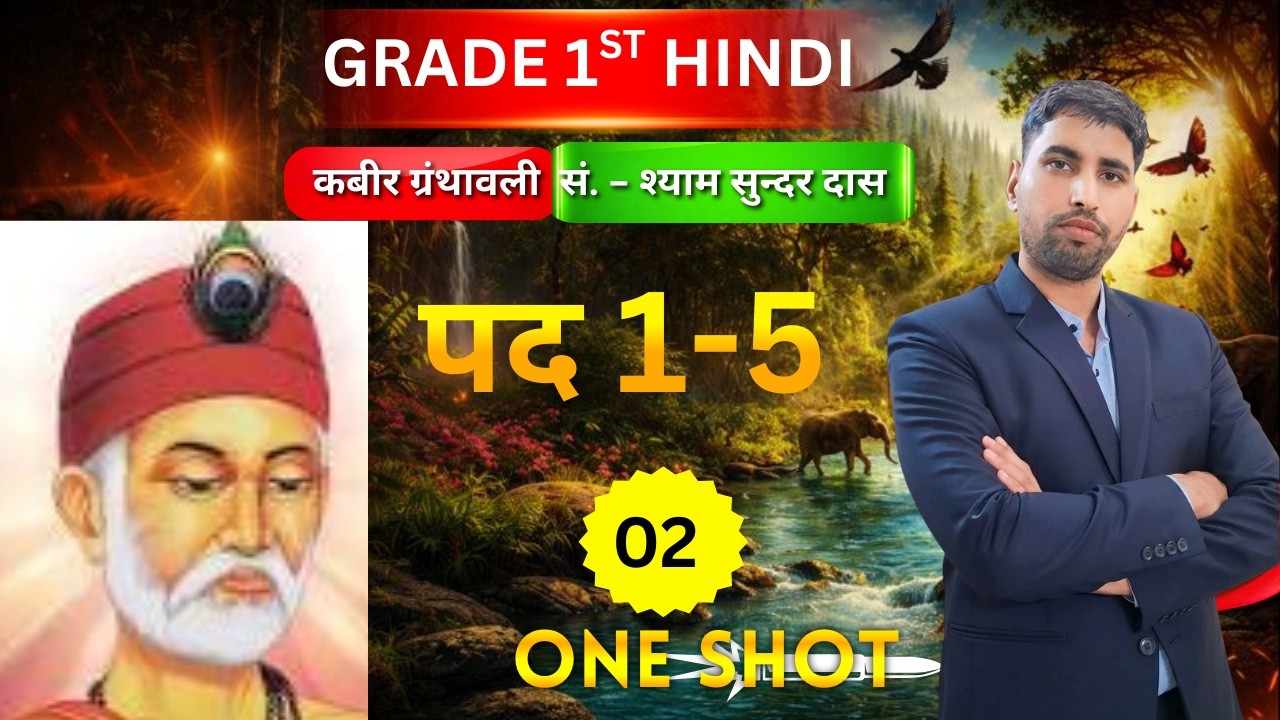 डॉ. श्याम सुन्दर दास द्वारा सम्पादित -  कबीर ग्रंथावली I पद 1 - 5 I SCHOOL LECTURER हिंदी