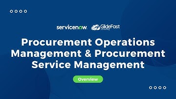 ServiceNow Procurement Operations Management and Procurement Service Management | Share the Wealth