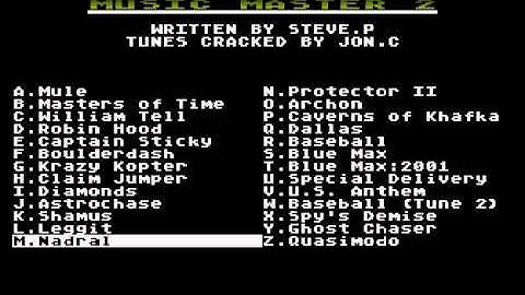 music master 2 music disk for Atari 8-bit