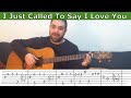 Fingerstyle Tutorial: I Just Called to Say I Love You - Guitar Lesson w/ TAB