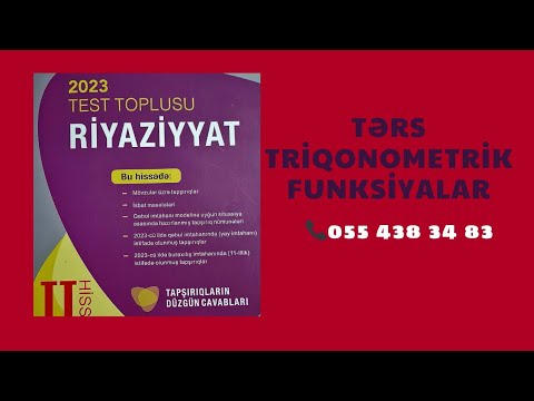 Tərs triqonometrik funksiyalar yeni toplu riyaziyyat