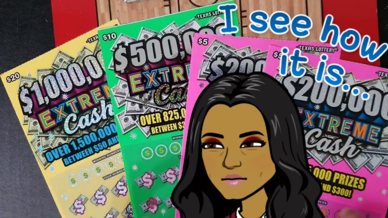 Texas Lottery Scratch off Tickets 20, 10 and 5 extreme cash YouTube