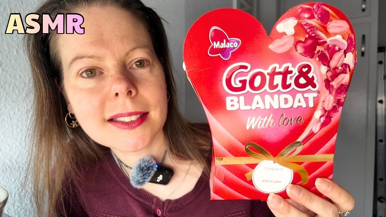ASMR Eating Swedish Valentine's Candy | Intense Mouth Sounds