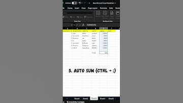 Top 5 excel shortcuts. must know #excel #excelshortcuts #accounting #excel2025