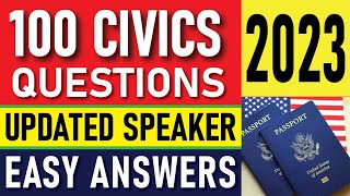 100 Question for citizenship 2023 | 100 Civics Questions and Answers 2023 | Citizenship test 2023