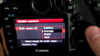 Canon 5D Mark iii Multiple Exposure Tutorial