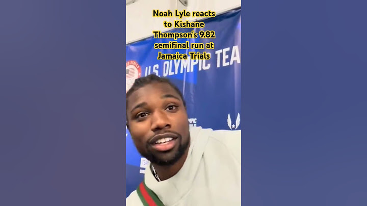 100m World champion Noah Lyles reacts to Kishane Thompson's 9.82 in Jamaica #trackandfield