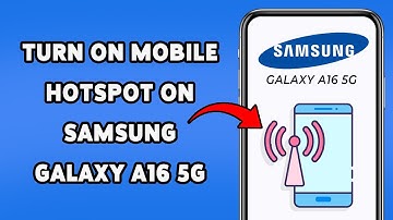 How To Turn On Mobile Hotspot On Samsung Galaxy A16 5G 2025 | Share Internet Connection