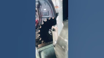 Cincinnati 24” Shaper machining a 1/2” keyway in #100 sprocket