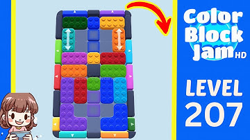 Color Block Jam Level 207 Solution Walkthrough
