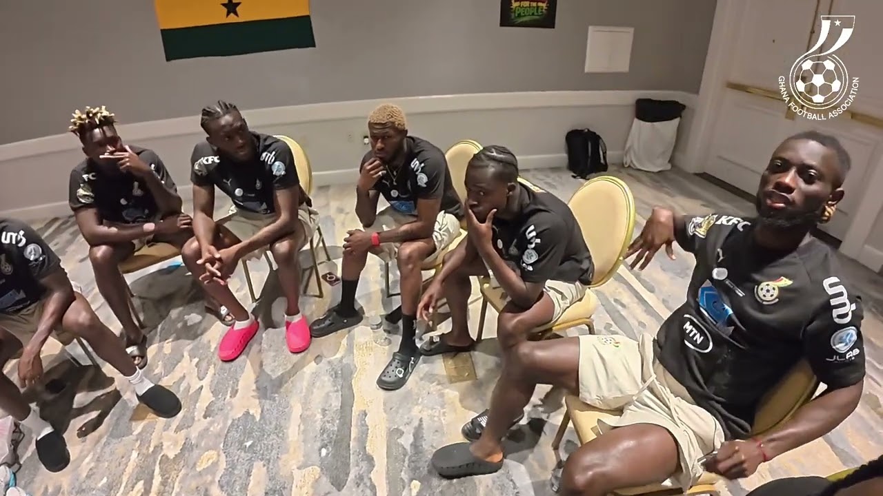 QUESTION AND ANSWER SESSION IN BLACK STARS CAMP