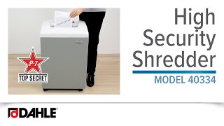 Dahle 40334 High Security Shredder, NSA/CSS 02-01 Approved for US Government Agencies, P-7 Security