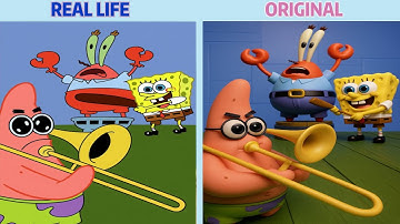 Slap SpongeBob | SpongeBob Original vs Real life | SpongeBob Animation