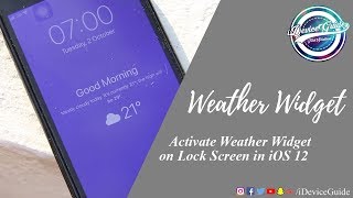How to Unlock the Hidden Lock Screen Weather Widget on iOS 12 screenshot 2