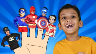 Keluarga jari Pahlawan Super | Superheroes Finger Family | Kuku dan Cucudu Bahasa Indonesia