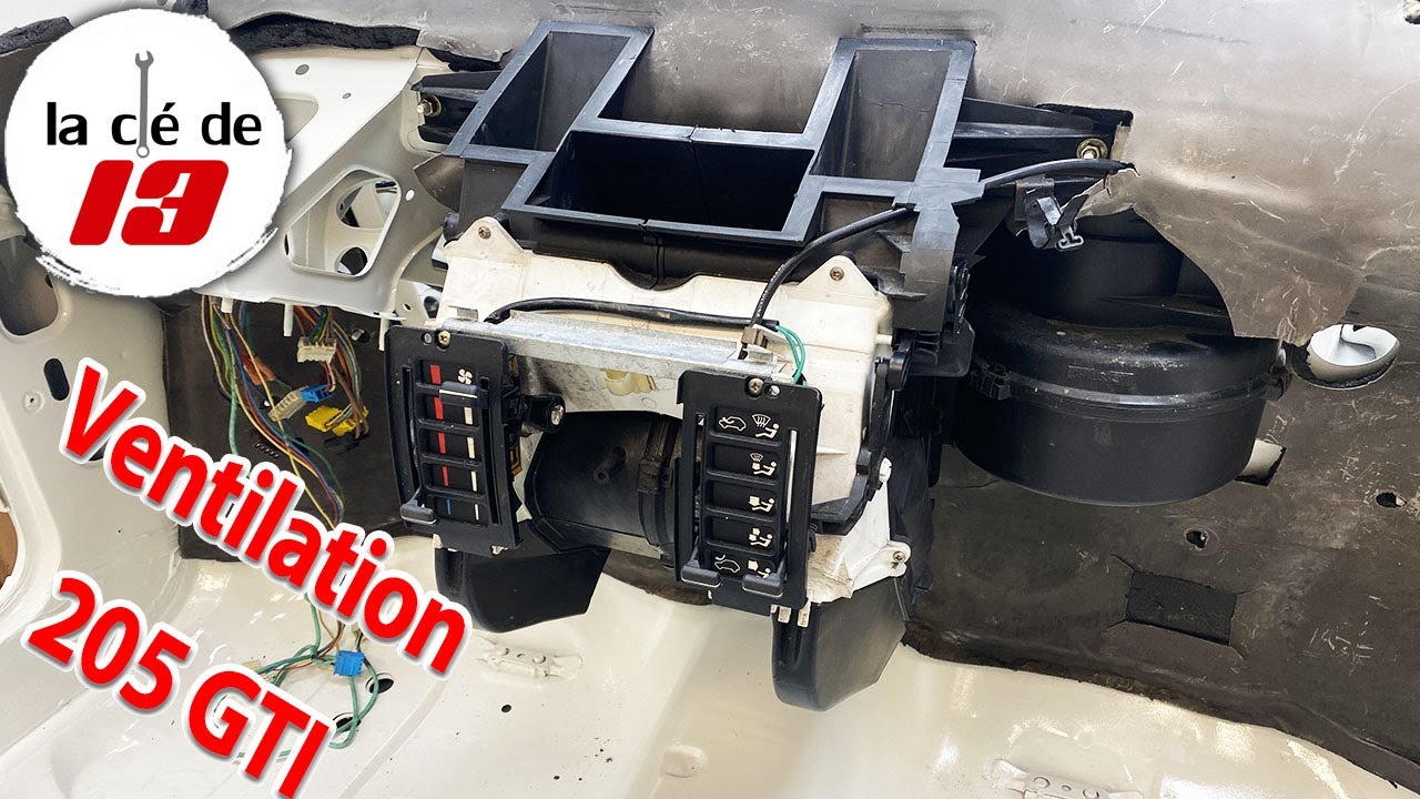 Remontage ventilation 205 GTI