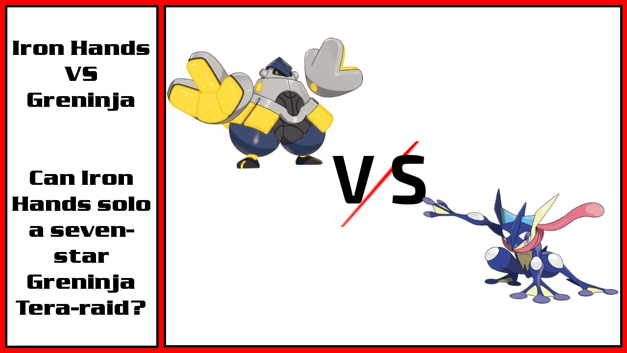 Iron Hands vs Greninja Tera Raid - Seven Star - Can it Solo?