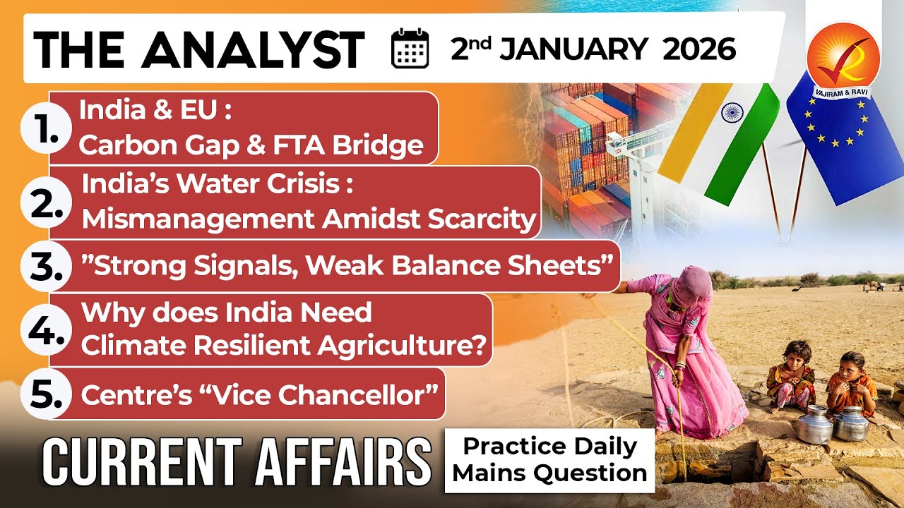 Current Affairs Today 2 JAN 2026 I UPSC Daily Current Affairs I The ...