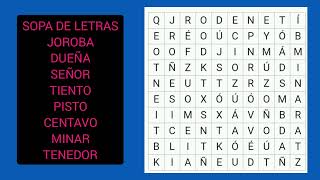 SOPA DE LETRAS / WORD SEARCH PUZZLES 🍴 screenshot 3
