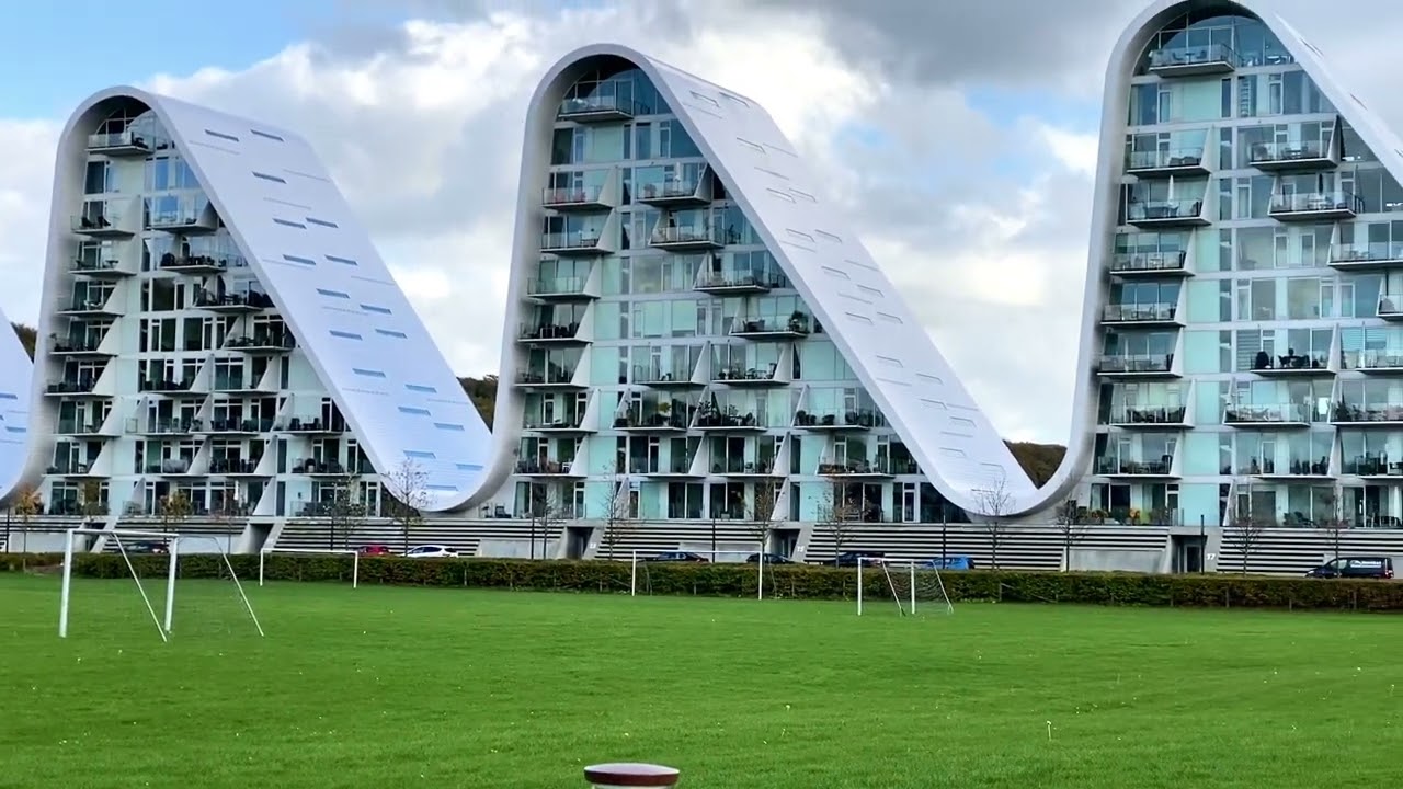 Crossing Denmark. The oldest kingdom in the world. Vajle town 