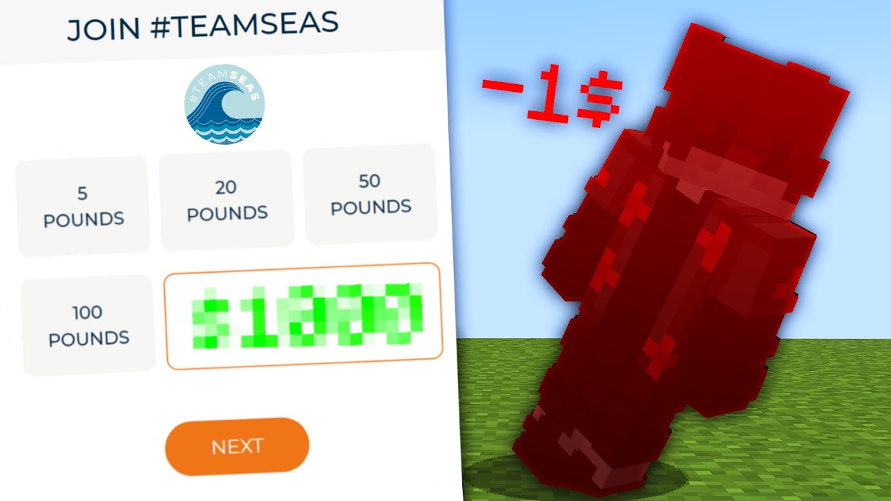 Bedwars But If I Die, I Donate $1 To #TeamSeas...