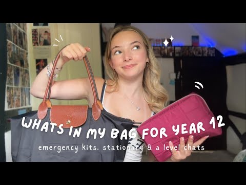 WHATS IN MY BAG FOR YEAR 12 | emergency kits, stationary & a level chats