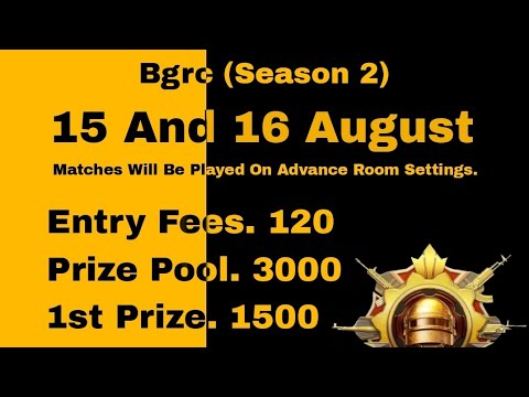 BGRC (Session 2) BGMI - Last Restriction 12-08-2023 August