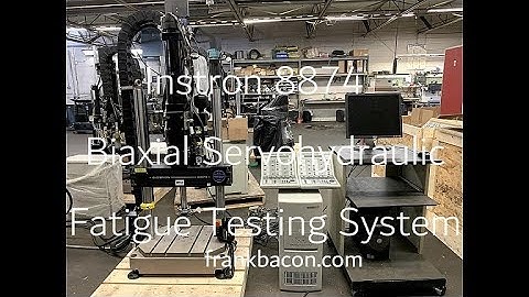 Instron 8874 Axial-Torsional Fatigue Biaxial Dynamic Testing System with Instron 8800 Controls