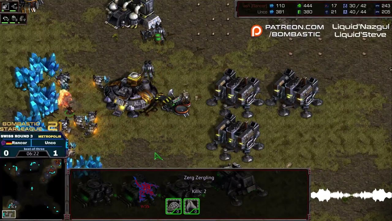 BSL 21 Hasuleauge T1 Swiss Round 3 Rancor v Unco game 2