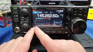 Icom IC9700 a quick look as I familiarise myself with the radio functions.