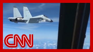 Video shows Chinese fighter jet intercepting US aircraft