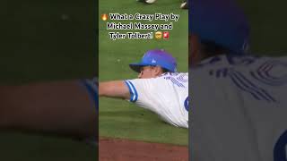 🔥 What a Crazy Play by Michael Massey and Tyler Tolbert! #viralshort #mlb