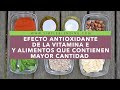 EFECTO ANTIOXIDANTE DE LA VITAMINA E Y ALIMENTOS QEU CONTIENEN MAYOR CANTIDAD | Vitamina E