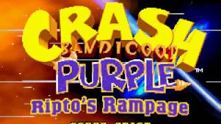 Game Boy Advance Longplay [152] Crash Bandicoot Purple: Riptos Rampage