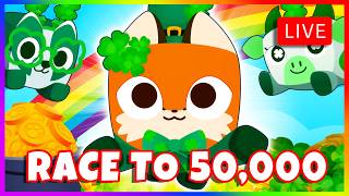 🔴LIVE🍀Race To 50,000🍀 Update in Pet Simulator 99 | #PetSimulator99 #roblox #petsim99