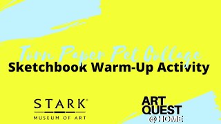 1.Torn Paper Pet Collage: Sketchbook Warm-Up Activity