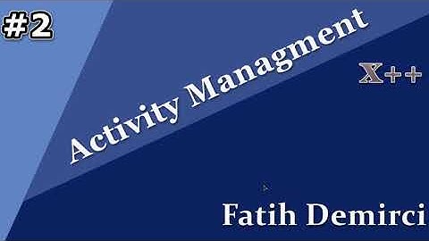 X++ :Activity Managment 2- Create Tables