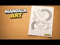 Easy Mandala Art Drawing | Zenitsu Anime Mandala | Step by Step