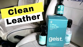 How to safely clean and protect leather with Geist. Classic Golf GTI interior restoration