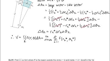 Calc 3 15.3 Notes: Double Integrals in Polar Coordinates