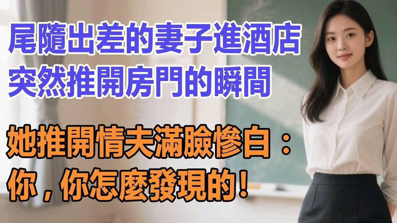 尾隨出差的妻子進酒店，突然推開房門的瞬間，她推開情夫滿臉慘白：你，你怎麼發現的！