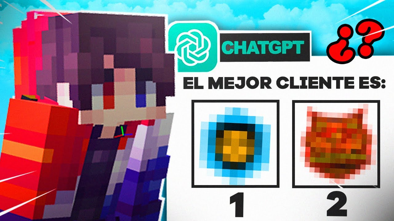 ENCONTRÉ el MEJOR CLIENTE DE MINECRAFT por ChatGPT - YouTube