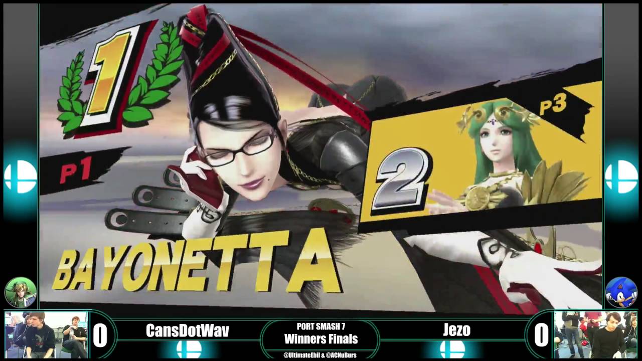 PORT SMASH 7 - CansDotWav (Palutena) Vs Jezo (Bayonetta) - Winners Finals - SSB4