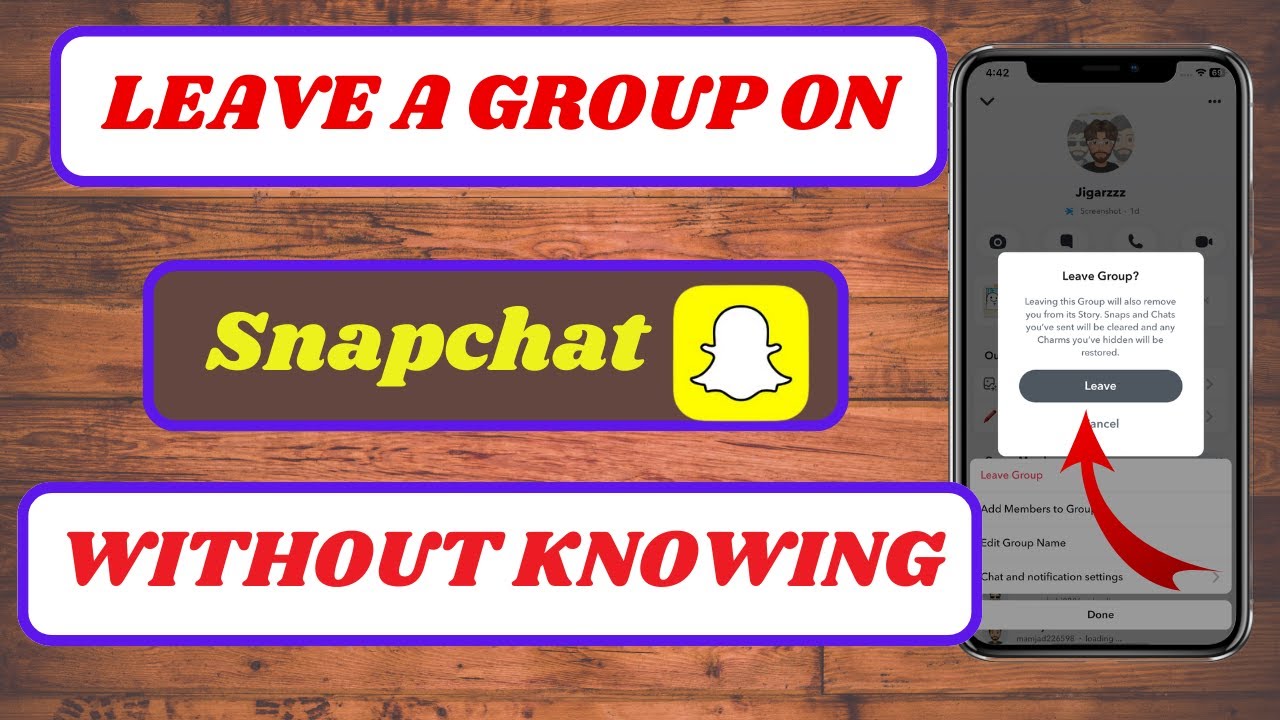 how-to-leave-a-group-chat-on-snapchat-without-them-knowing-2024-youtube